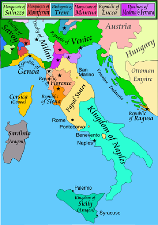 L'Italie en 1494